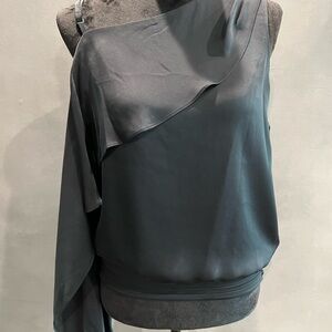 Ramy Brook Elegant One-Shoulder Black Top